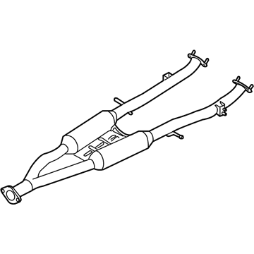 Infiniti 20300-1WW0A Exhaust Sub Muffler Assembly