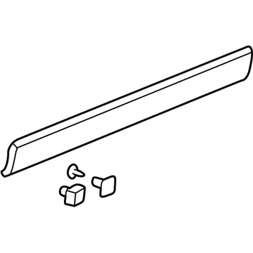 Honda 75313-S9A-003 Garnish Assy., R. RR. Door (Lower)