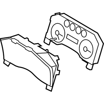 Ford 9C3Z-10849-EC Cluster Assembly