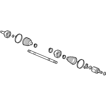 Honda 44305-TK6-A11 Driveshaft Assembly, Passenger Side