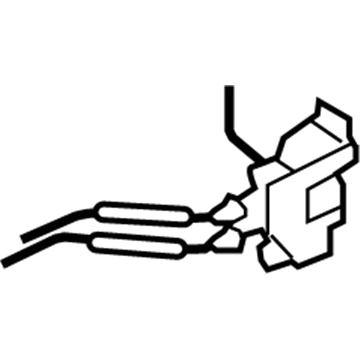 Hyundai 81320-2L020 Latch & ACTUATOR Assembly-Front Door, R