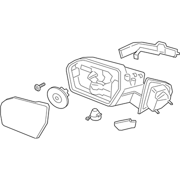 Ford KL1Z-17683-XA Mirror Assembly