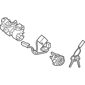 Kia 819002TB00 Key Sub Set-Steering Locking