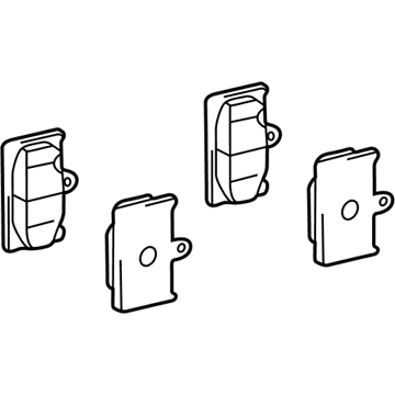 Lexus 04466-50091 Rear Disc Brake Pad Kit