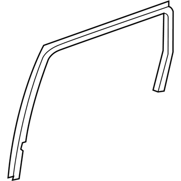 Mopar 55399188AG WEATHERSTRIP-Rear Door Glass Run