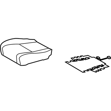 Toyota 71072-48520-E0 Cushion Cover