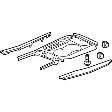 Acura 77281-TYR-A22ZA Panel Assembly, Console (Sable Olive Ash) (Olive Ash) (Wood)