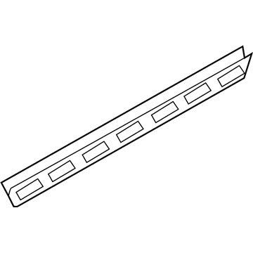 Nissan 82835-5RB0A Seal-Rubber, Rear Door LH