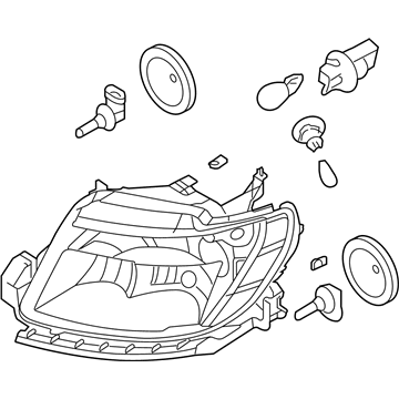 Ford 8G1Z-13008-F Composite Headlamp