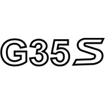 Infiniti 84894-JK500 Trunk Lid Emblem