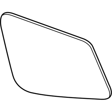 BMW 51-16-7-285-003 Mirror Glass, Heated, Plane, Left