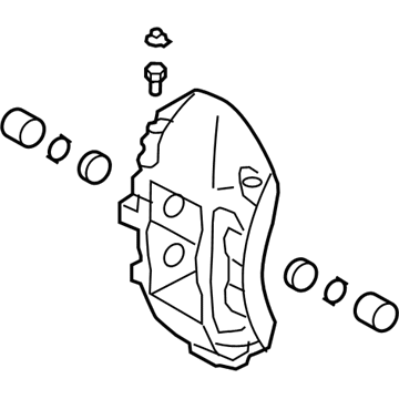 Nissan 44011-JF20D Brake-Rear LH