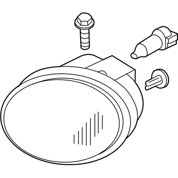 Nissan 26150-CB025 Lamp Fog RH