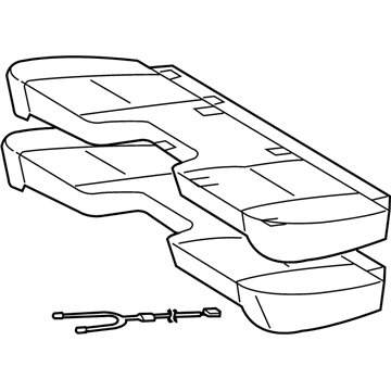 Toyota 71001-04611-B0 Cushion Assembly