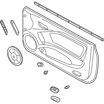 Hyundai 82302-2C340-FE Panel Complete-Front Door Trim, RH