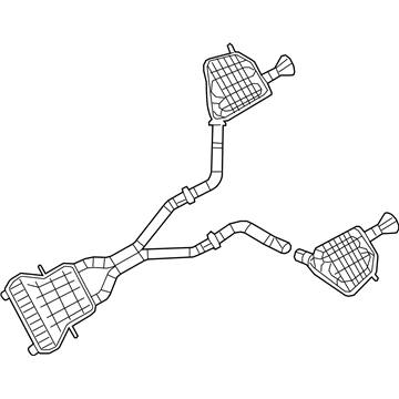 Mopar 68227908AE Exhaust Resonator