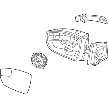 Ford F1EZ-17683-Q Mirror Assembly