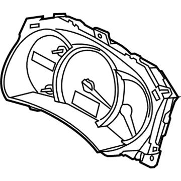 Nissan 24820-3WS3A Instrument Cluster Speedometer Assembly