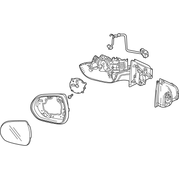 GM 42676159 Mirror Assembly