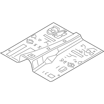 BMW 41-00-8-493-494 FLOOR PANEL