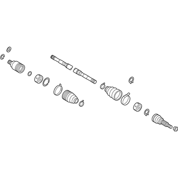 Nissan 39100-EZ30A Shaft Assembly-Front Drive RH