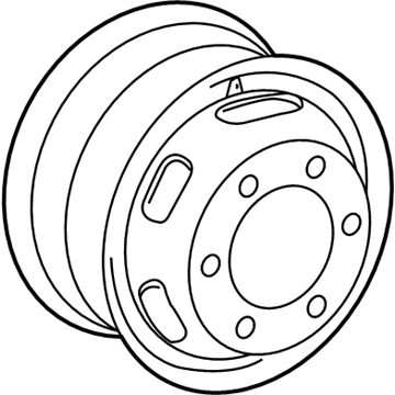Mopar 5104573AA Steel Wheel