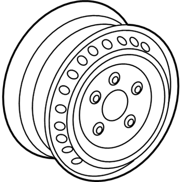 Mopar 5128907AA Steel Wheel