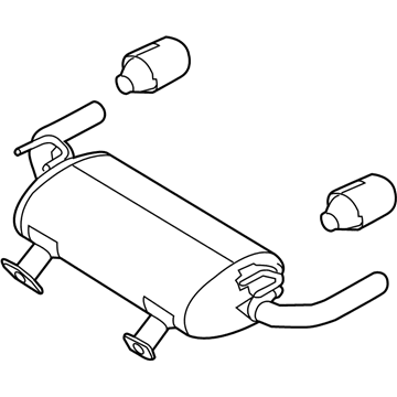 Infiniti 20100-6HJ0A MUFFLER Assembly-Exhaust, Main