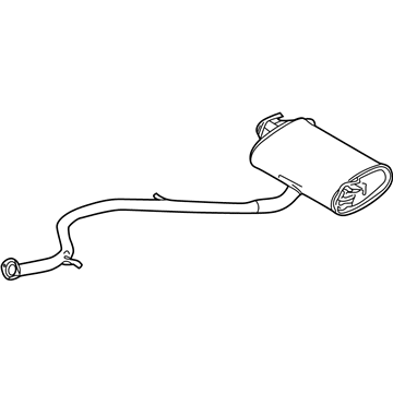 Lexus 17430-24410 Exhaust Tail Pipe Assembly