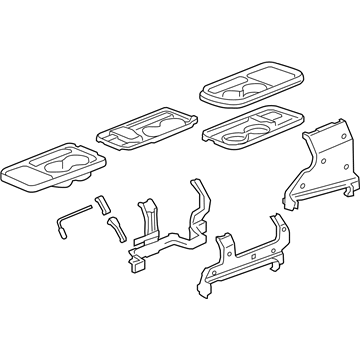 Honda 81590-S9A-A01ZB Table Assy., L. Center *YR239L* (KI IVORY)