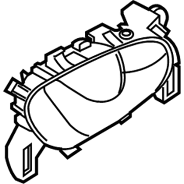 Nissan 80670-4BA0A Door Inside Handle Assembly, Passenger Side