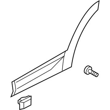 Hyundai 87732-S2AB0 GARNISH ASSY-RR DR SIDE, RH