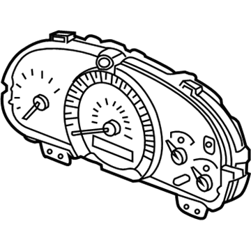 Honda 78120-SDB-A04 Meter Assembly, Speed & Tacho & Fuel & Temperature