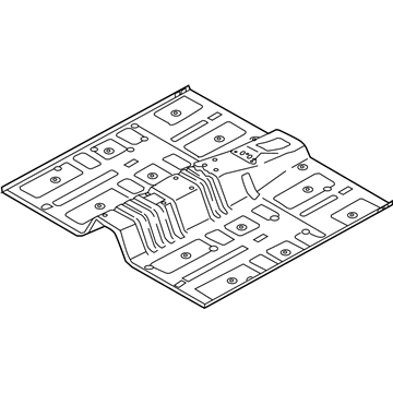 Hyundai 65110-E6001 Panel Assembly-Center Floor