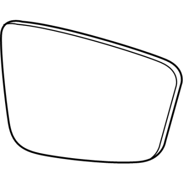 BMW 51-16-7-407-167 Mirror Glass, Plane, Left