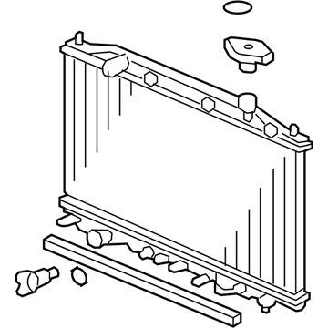 Honda 19010-R53-A01 Radiator (Denso)