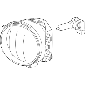 Lexus 81210-12230 Lamp Assembly, Fog, RH