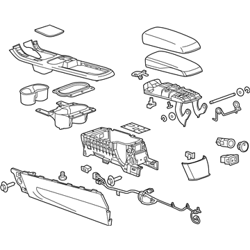 GM 22815365 Console Assembly