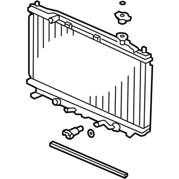 Acura 19010-RL6-R01 Radiator (Denso)