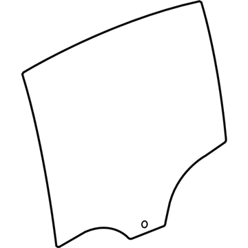 BMW 51-34-7-119-977 Door Window, Rear Left