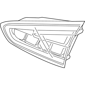 Kia 92440A7100 Lens & Housing-Rear Combination Inside