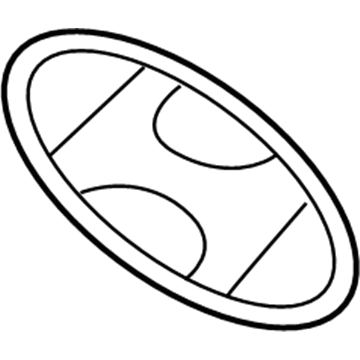Hyundai 86300-2V000 Front Hood Logo Emblem