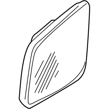 GM 92193899 Glass, Outside Rear View Mirror (W/ Backing Plate)