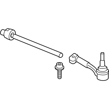 BMW 32-10-7-849-389 Steering Tie Rod Assembly Left