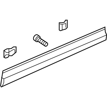 Honda 75312-TG7-A02 Garnish Assy., R. FR. Door (Lower)