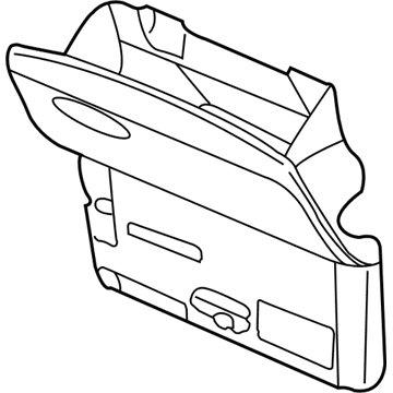 GM 25965193 Door Asm-Instrument Panel Compartment *Ebony