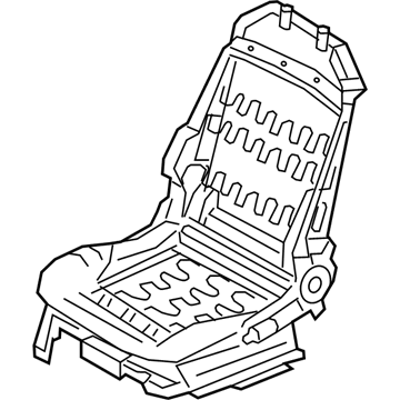 Infiniti 87155-5CA0A Frame & Adjuster Assy-Front Seat, LH