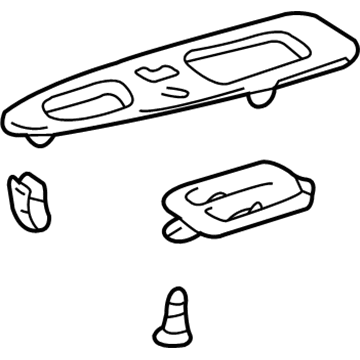 Lexus 74240-53020 Panel, Front Armrest Base, Upper RH