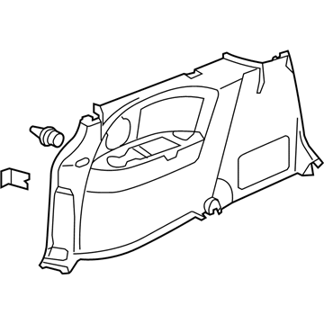 Honda 84620-SHJ-A41ZA Lining, R. RR. Side *G64L* (OLIVE)