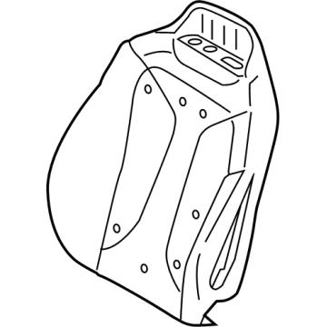 BMW 52-10-7-444-781 FOAM ELEMENT, COMFORT BACKRE